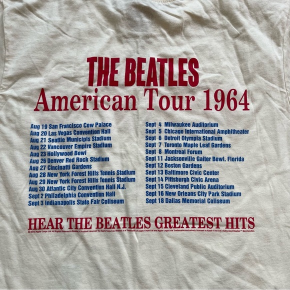 NWT Nasty Gal Beatles Tour Band Tee Size M - Picture 5 of 10
